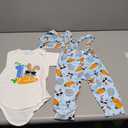 LAGKIYOJ My First Easter Baby Boy Outfit Bunny Embroidery Farm Romper Plaid Overall Ears Hat Newborn Baby Easter Clothes (Blue Easter Bunny, 9-12 Months)