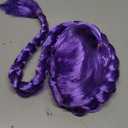 MAGQOO Purple Braid Wig Kids Girls Light Purple Wig Long Braids Wigs Hair Cosplay Costume Party Wigs