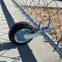 Gate Wheel Supporting Swing Gate with 1-5/8" Thru 2-1/8" Gate Frames, Gate Support Wheel for Metal Tube Gate, Chain Link Fence, Prevent Gate from Dragging (1 Pack)