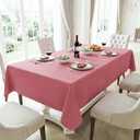 HX&OD Rectangular Tablecloth Cationic Fabric Waterproof Stain Resistant Wrinkle-Resistant for Home/Decoration/Party/Buffet/Wedding/Dining Room/Camping