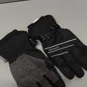 MOREOK Waterproof & Windproof -30F Winter Gloves for Men/Women, 3M Thinsulate Thermal Gloves Touch Screen Warm Gloves for Skiing,Cycling,Motorcycle,Running (X-Small, Black)