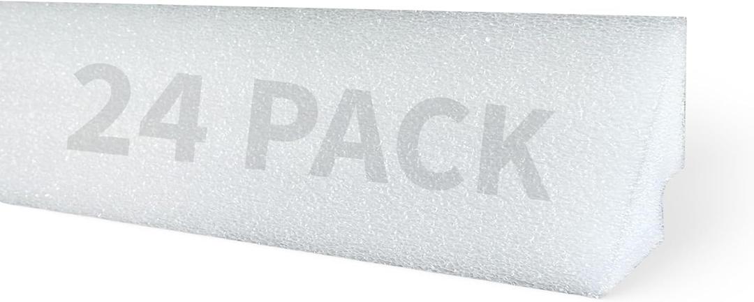 Blue Wave Peel and Stick Pool Cove for Above Ground Pools, 24-Pack Resilient HDPE Construction 98-Ft of Total Liner Coverage for up to 30-Ft Round or 18x33-Ft Oval Pools Sand Cove Alternative