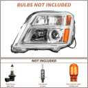 Headlight Assembly fit For 2016 2017 GMC Terrain,also fit 2010 2011 2012 2013 2014 2015 GMC Terrain with the included adapter Harness, OE Style