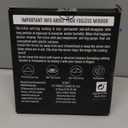 MIRRORVANA Fogless Shower Mirror for Shaving with Upgraded Suction, Anti Fog Shatterproof Surface and 360 Swivel, 1X Magnifying, 6.3 x 6.3 Inch (Black)