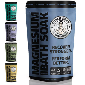 5 Pack Bundle: Coach Soak Recovery Bath Soak, Epsom Salt Bulk, Bath Salts Bulk, 5 Pack Bundle - Total of 15 Pounds (Mixed Bundle) 3 LB