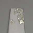 for iPhone 17 Pro Max Glitter Butterfly Case,Cute Girly 3D Pearl Crystal Diamond Bling Sparkle with Wrist Strap Chain Soft TPU Aesthetic Women Girl Phone Case for iPhone 17 Pro Max 6.9",White