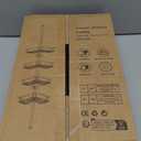 Corner Shower Caddy Tension Pole Adjustable 29124 Inch, 4 Tier Rustproof Shower Organizer Shelf Rack, Quick Installation Bathroom Storage Shower Caddy Corner Pole, Black