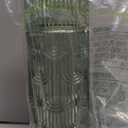 Bedside Water Carafe and Glass Set, Mouthwash Dispenser for Bathroom, 21.6 Oz Glass Water Bottles with 6 Oz Drinking Cup as Lid, Water Pitcher for Nightstand, Kitchen (Green)