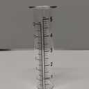 Mateda 5" Capacity Rain Gauge Glass Replacement Tube, Lip Design, Great for Yard Garden Outdoor Home (1 Pack)