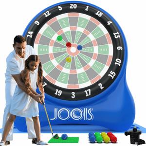 6.5ft Giant Inflatable Golf Dart Board with Air Pump & 20+ Games - Includes Game Manuals, Perfect Inflatable Games for Family Party, Giant Outdoor Yard Games, Backyard Golf Games, Carnival Games