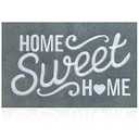 AAZZKANG Gray Doormat Outdoor with Non Slip Rubber Backing Home Sweet Home Rug Ultra Absorb Mud Easy Clean Outside Inside Welcome Entrance Mat
