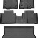 All Weather Floor Mats & Cargo Liner for Acura RDX 2013 2014 2015 All Weather Protection TPE Anti-Slip Automotive Full Set Floor Liners Custom Accessories - Black