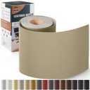 OAZ Leather Repair Kit for Furniture 4"x 63" Leather Tape Repair Patch Self Adhesive Sofa Vinyl Repair Patch Kit for Car Seat,Couch,Boat Seat,Chair - Khaki