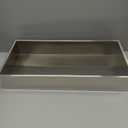 Shower Niche No Tile Needed 24 x 12, Niche for Shower Wall, Insert Tile Ready Recessed, Over Mount Installation, Brushed Nickel, 24w 12h With Single Shelf