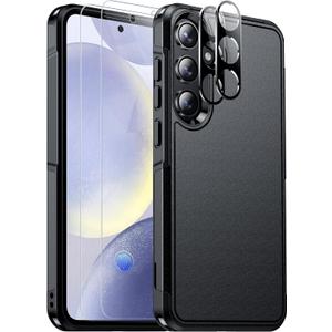 SPIDERCASE Designed for Samsung Galaxy S24 Plus Case, [10 FT Military Grade Drop Protection] Heavy Duty Shockproof Phone Case for Galaxy S24 Plus 6.7 inch, Black