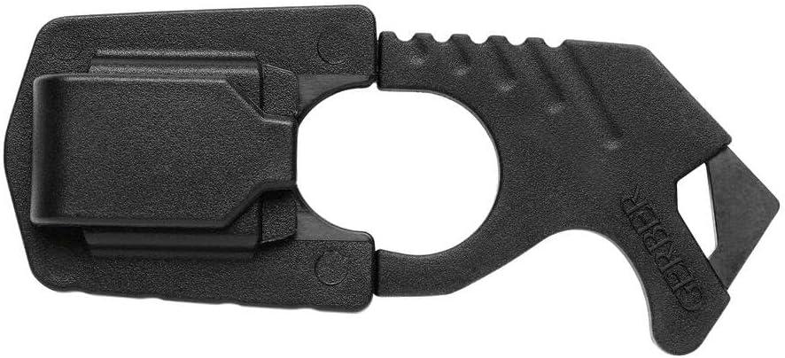 Gerber Gear Seatbelt Strap Cutter Escape Tool with Lanyard Hole and Glass Breaker, Black, 5 x 2.5 x 1 inches Pocket Size