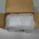 MACTANO Reusable Snack Containers with Lids, 9 oz Double Compartment Plastic Snack Pack Containers Portion Control Meal Prep Snack Boxes BPA Free 20 Sets for Work Travel School