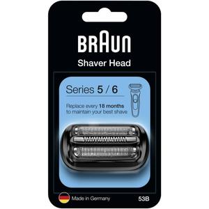 Braun Series 5 Electric Shaver Replacement Head, Easily Attach Compatible Head for New Generation Series 5/6 Shavers, 53B, Black