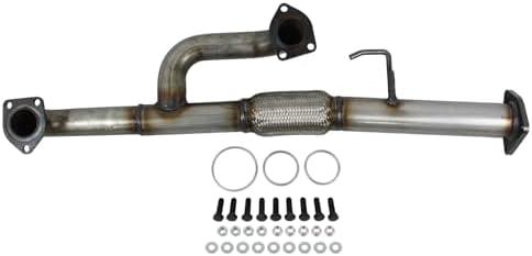 DriveFix Exhaust Y Pipe Front Flex Pipe with Mounting Hardware Kit for Honda Pilot 2005-2011, Ridgeline 2006-2008, Acura MDX 2003-2006 3.5
