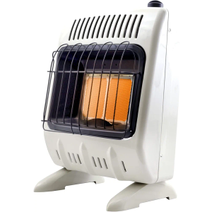 Mr. Heater MHVFRD10LP 10,000 BTU Radiant Vent Free Propane Heater for Cold Rooms, Additions, Sun Rooms & Cabins - White