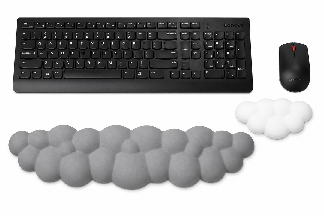 Cloud Wrist Rest for Computer Keyboard, Memory Foam Cloud Armrest Keyboard for Typing, Pain Relief, Ergonomic Mouse Pad, Wrist Support for Home, Office, Computer, Laptop, Gaming, Mac