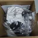 Plug in Small Space Heater for Indoor Use 450W, Wall Outlet Electric Heater with Remote, 12H Timer & LED Display, PTC Ceramic Fast Heat Safely for Bedroom Bathroom Office