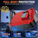 Pohgelan Compatible with AirPods Pro 2nd/1st Case,Magnetic Automatic Lock with Cleaning Kit,Compatible with Magsafe,Carbon Fiber Texture Cover -Red