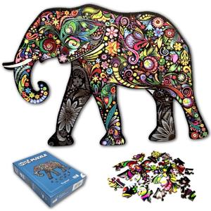 Animal Shaped Jigsaw Puzzles Adults and Kids Impossible Funny Education Puzzle (Elephant 159 Pieces)