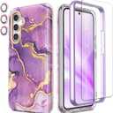 Compatible with Samsung Galaxy A54 5G Case 6.4'', [4 in 1 Full-Body Protection] [Military Grade Drop Tested] Slim Shockproof Protective Cover for Galaxy A54,Purple