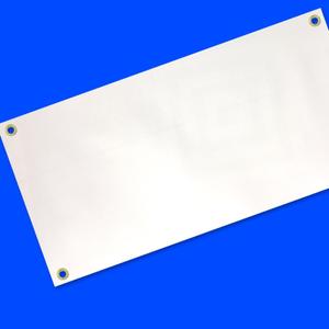 4 Less Co 2x10 Feet Blank Vinyl Banner White Sign with Grommets