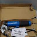 KRETLAW Grease Gun, 7000 PSI Heavy Duty Professional Pistol Grip Grease Gun Kit 14 OZ with Coupler, Double Grease Injector Needles, 18" & 2pc 12" Flex Hoses and Reinforced Glove