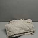 PHF 100% Cotton Waffle Weave Blanket Queen Size for Bed, Soft, Lightweight & Breathable for Spring and Summer, All-Season Comfort, Luxury Aesthetic Blanket for Home Decor, 90"x90", Light Taupe/Oatmeal