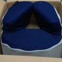 Memory Foam Gaming Lap Pillow for Ergonomic Support, Multi-Purpose Table Pillow for Gaming, Reading, Working, with Side Pockets, Washable Cover, for Sofa, Bed, Couch Use (Medium)