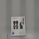 PQRQP 3 in 1 Professional Wireless Lavalier Microphone for iPhone, Android, Camera, Wireless Microphones, Mini Microphone, Crystal Clear Sound Quality for Recording, Live Streaming, Microphone Clips (Elegant Black)