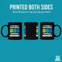 Playing Pickleball Improves Memory Pickleball Ceramic Mug Pickleball Lovers Gifts Coffee Cup 11 oz (Black)