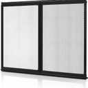 VEVOR RV Screen Door Protector, 26.5 x 20 inch Door Grille, Easy to Install and Disassemble, Reinforced Breathable Protective Mesh, Aluminum Alloy Camper RV Entry Protector for Pet Protection, Black