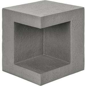 Monarch Specialties I 4130 Accent Table, 25" H, Indoor Or Outdoor, Side Table, Nightstand, End, Square, Bedroom, Living Room, Grey, Contemporary, Modern, 22.25"L x 22.25"W x 24.75"H