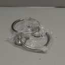 YOHOM Suction Cup Towel Ring Hand Towel Holder for Bathroom Vacuum Suction Washcloth Holder Dish Towel Hanger for Shower Wall No Drill Stainless Steel Brushed Finish, 2 PCS