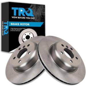 TRQ Rear Brake Rotor Set Compatible with 2012-2019 BMW
