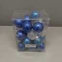 24 Pieces Hanukkah Ball Ornaments-Chanukah Decorative Hanging Ornaments Jewish Menorah Dreidel Star of David Plastic Hanging Tree Balls Happy Hanukkah Balls Ornaments for Tree Hanging Decor