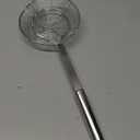 Hiware Solid Stainless Steel Spider Strainer Skimmer Ladle for Cooking and Frying, Kitchen Utensils Wire Strainer Pasta Spoon, 5.4 Inch