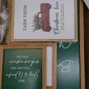 Faccito 8 Set Christmas Wall Art Decor Merry Christmas Wooden Framed Art Decor Xmas Elk Wall Decoration for Home Gallery Large Winter Decoration for Kitchen Bedroom Bathroom Living Room