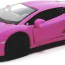 Kinsmart HOT Pink Matte Aventador LP-700 1/38 O Scale Diecast Car