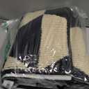 GRANNY SAYS Indoor Doormat, 24" x 36", Non-Slip Front Door Mats, Outdoor Welcome Mat Washable, Low Profile Indoor Door Mats for Entryway, Floor Inside Back Doormats (Black/Tan)