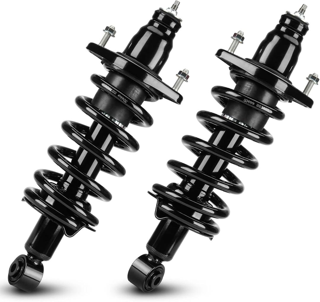 Rear Complete Strut Shock Absorber with Spring Assembly Fit for Honda CRV CR-V 2007 2008 2009 2010 2011 2.4L (ONLY 4WD AWD FWD), Replace 1345688L, 1345688R, 2 PCS