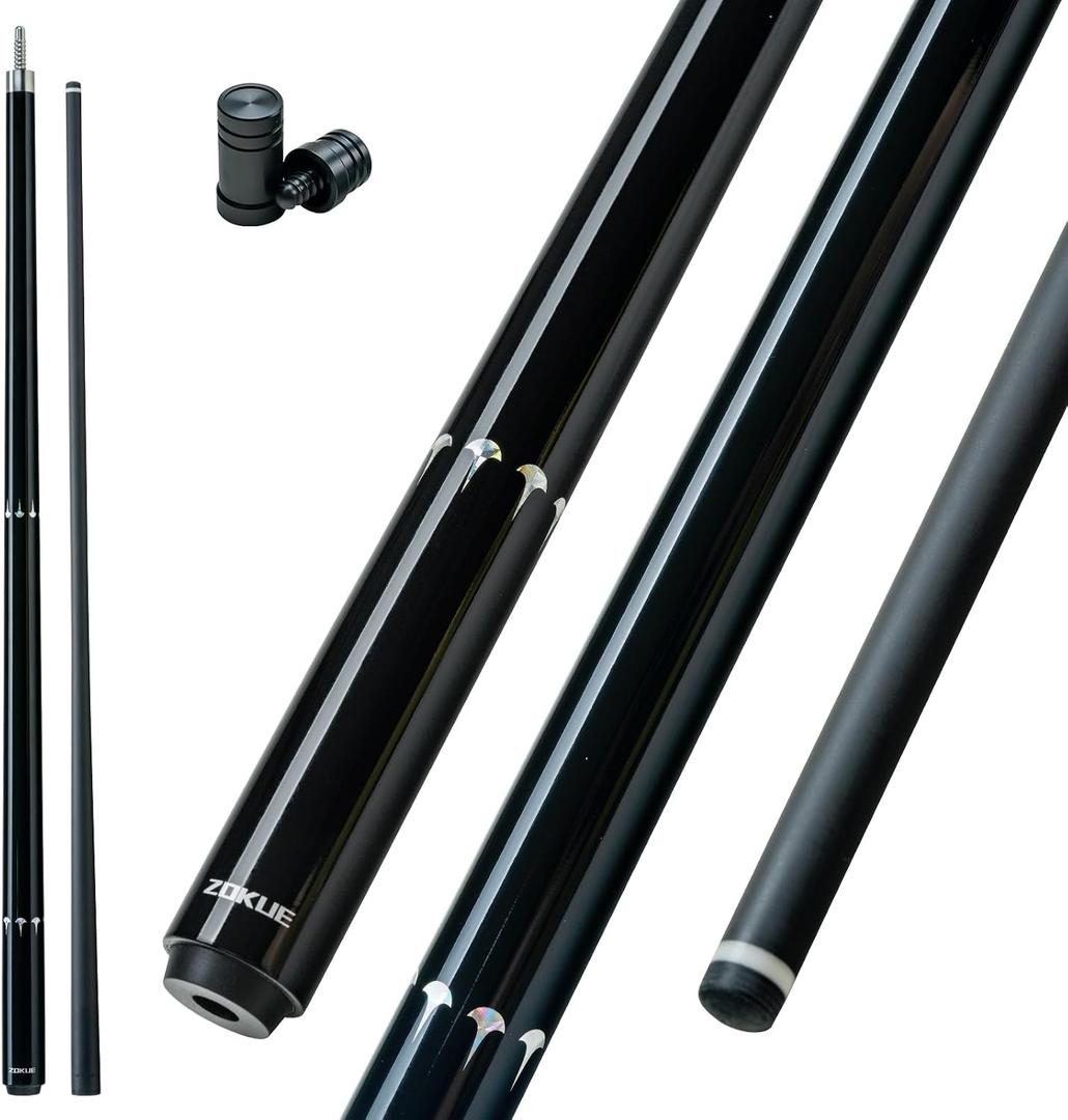 58 Inch 20oz Carbon Fiber Pool Cue Stick, 10.5mm