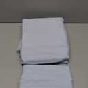 Hearth & Harbor Bed Linen Set - Queen Size - 6 Piece - Ice Blue - Extra Deep Pocket Sheets - Microfiber
