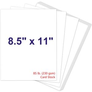 White Cardstock 8.5 x 11, 230gsm Cover Cardstock Paper, 85 Lb Heavy Card Stock for Printer, Card Stock Paper for Invitations, Scrapbooking, Crafts, Diy Cards, Decoration, Drawing (30 Sheets)