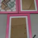 TWING 4x6 Picture Frame,Pink Picture Frames Display Pictures 3.5x5 with Mat or 4x6 Without Mat,Colored Photo Collage Frame for Table Display, Ideal Gift to Family and Friends,1 Pack