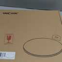 Unicook Pizza Stone for Grill Oven, 15 Inch Round Baking Stone, Heavy Duty Cordierite Bread Cooking Pan, Thermal Shock Resistant, Ideal for Making Crisp Crust Pizza, Bread and More, Includes Scraper